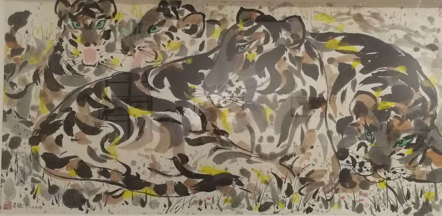 《 老虎 》   66.8×135.5 cm
